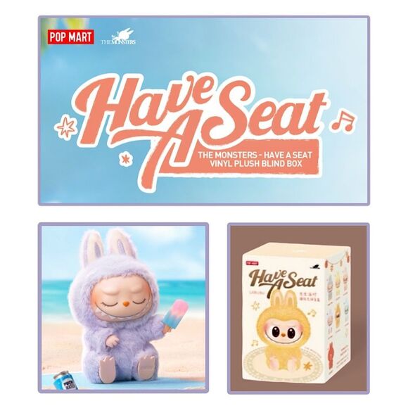Labubu Have A Seat Vinyl Plush Face Blind Box - Zizi - Picture 2 of 16